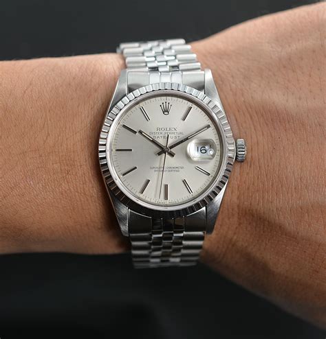 rolex datejust stainless steel mens watch|old stainless steel Rolex Datejust.